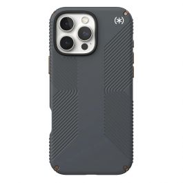 Speck Presidio Grip tok iPhone 16 Pro Max-hoz — Fekete/Palaszürke/Fehér