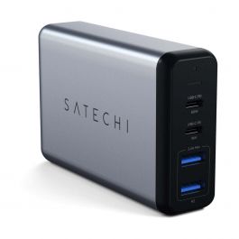 Satechi – 75W Dual TYPE-C PD utazó töltő - asztroszürke