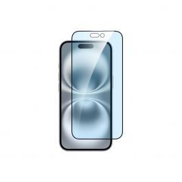 Dviced – iPhone 16 kékfény-szűrős edge to edge edzett kijelzővédő üvegfólia applikátorral