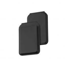 Dviced – Magsafe összecsukható bőr kártyatartó - fekete