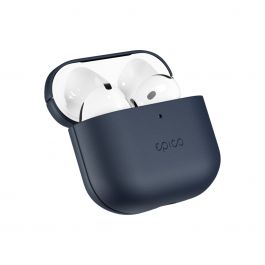 Epico – AirPods 4 Bőr tok - kék
