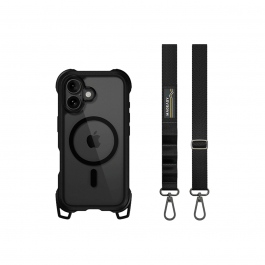 MagEasy — Odyssey M+Strap Rugged Utillity iPhone 16 Tok - Fekete