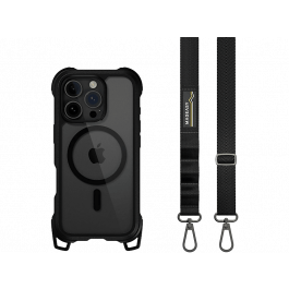 MagEasy — Odyssey M+Strap Rugged Utillity iPhone 16 Pro Max Tok - Fekete