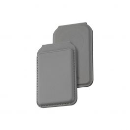 Dviced – Magsafe összecsukható bőr kártyatartó - szürke