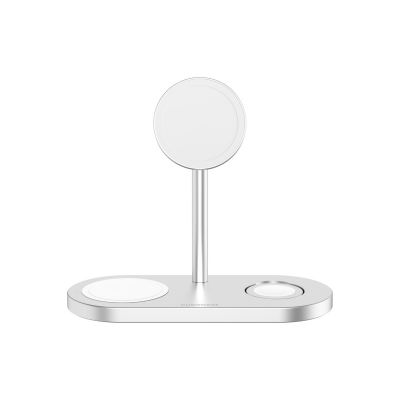 CubeNest – S313 Pro - 3 az 1-ben mágneses vezeték nélküli töltő - ezüst