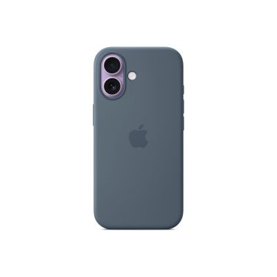 MagSafe-rögzítésű iPhone 17-szilikontok – acélkék