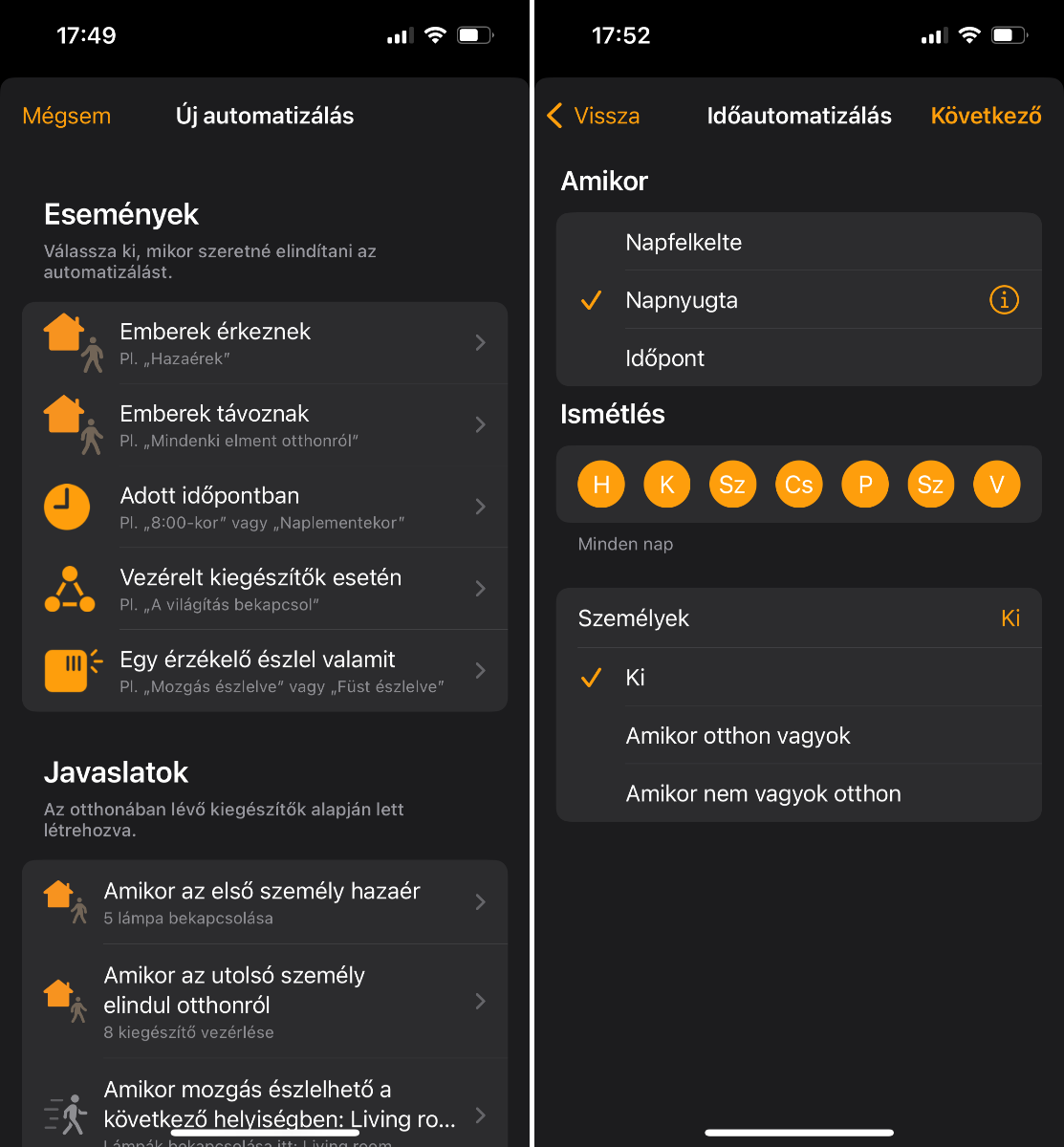 Apple HomeKit automatiz&aacute;l&aacute;s