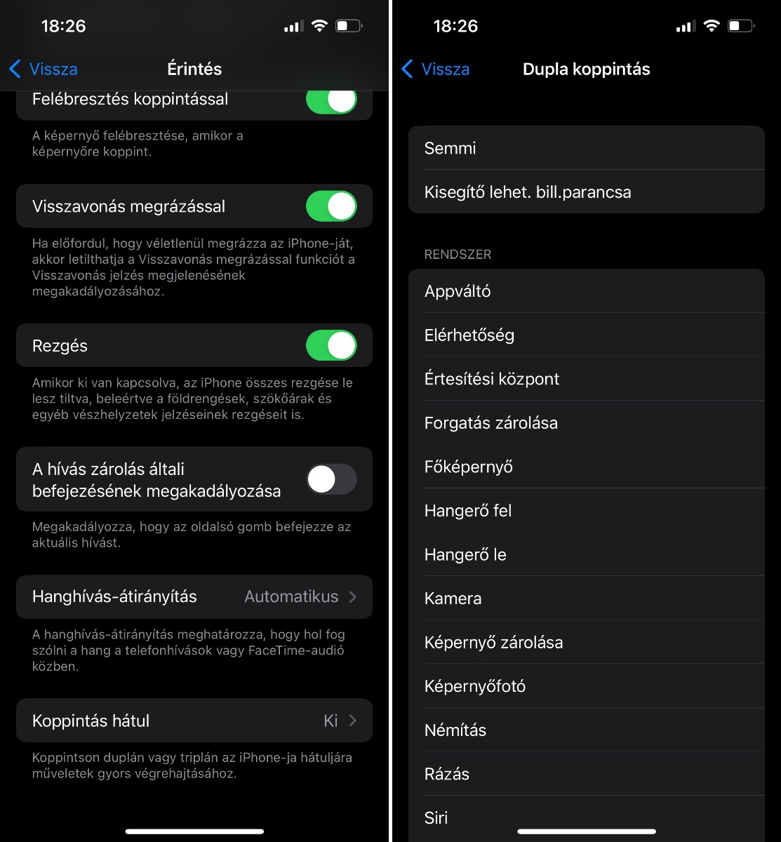 iPhone tippek: koppint&aacute;s h&aacute;tul