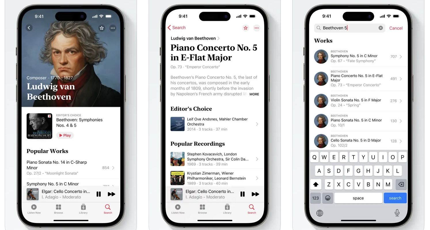 Apple Music Classical szolg&aacute;ltat&aacute;s