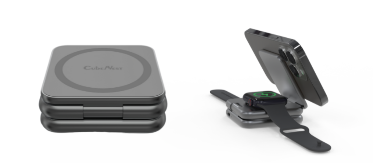 iPhone, AirPods &eacute;s Apple Watch 3in1 t&ouml;ltő