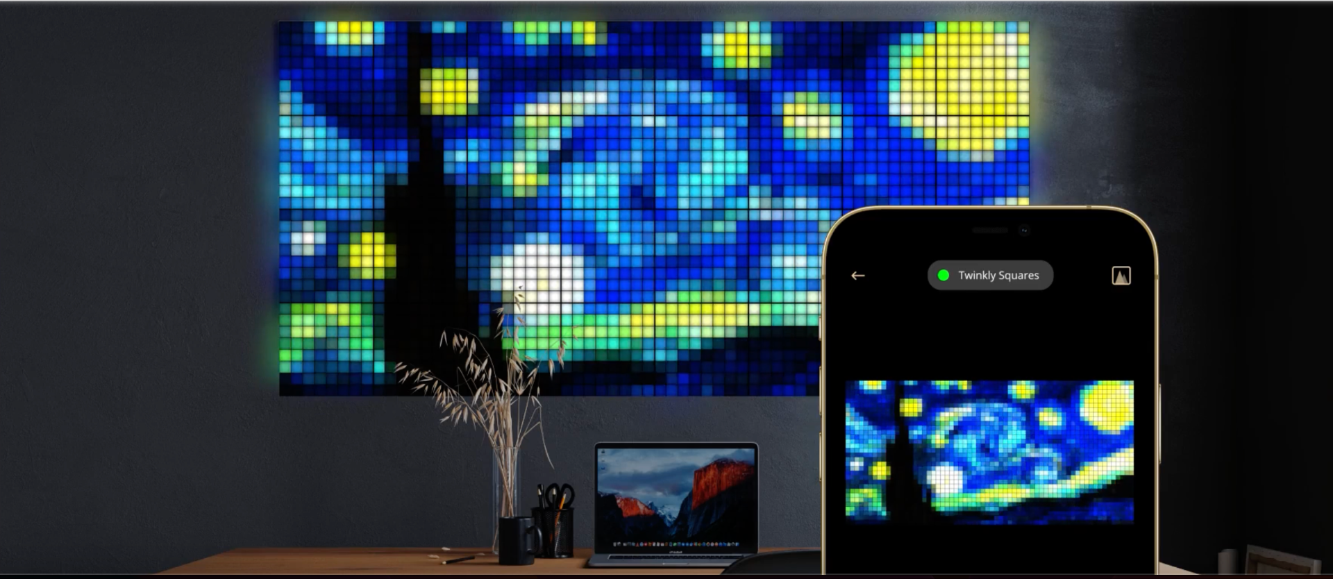 Twinkly Squares teszt