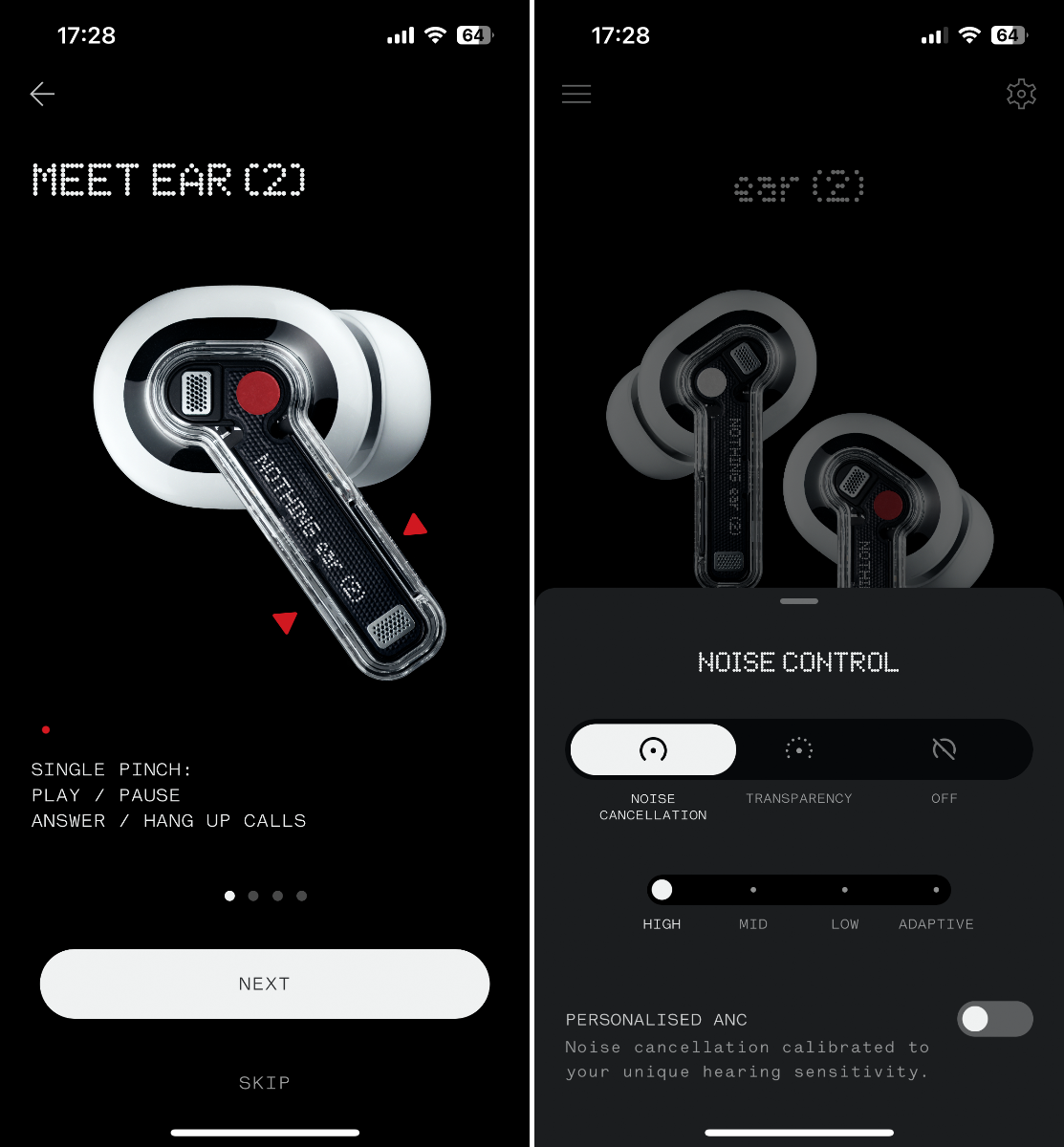Nothing X alkalmazás Nothing X alkalmazás