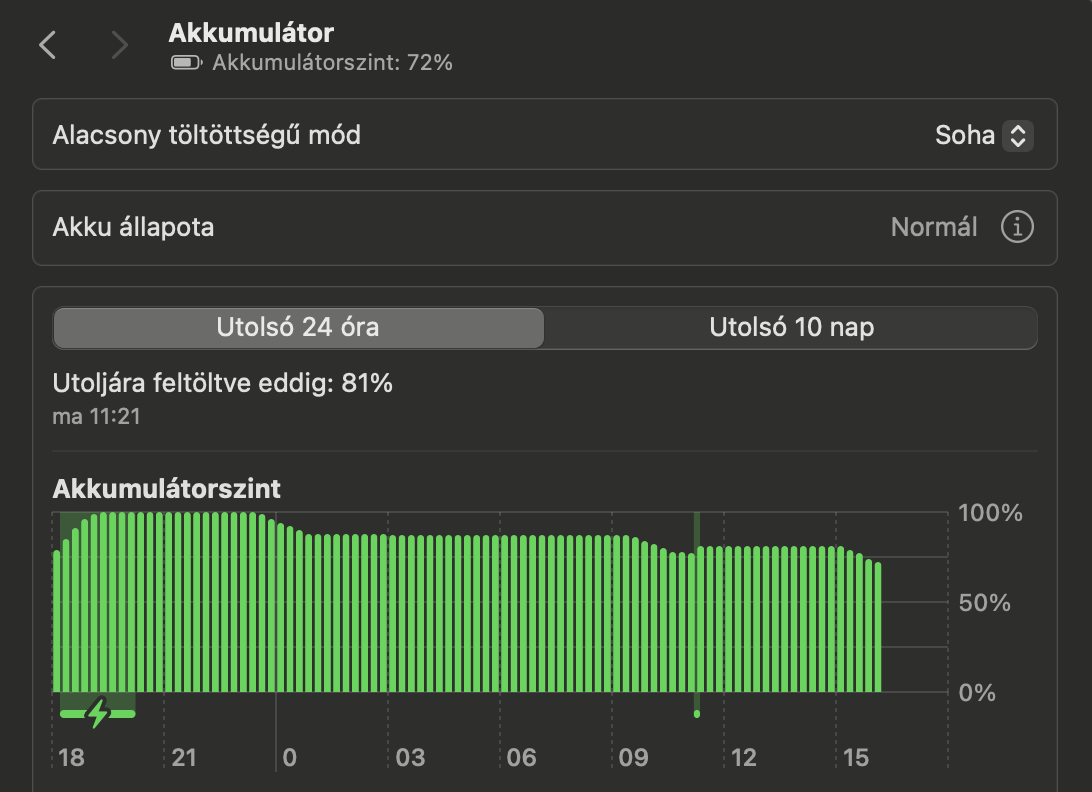 MacBook akkumulátor állapot ellenőrzése MacBook akkumulátor állapot ellenőrzése