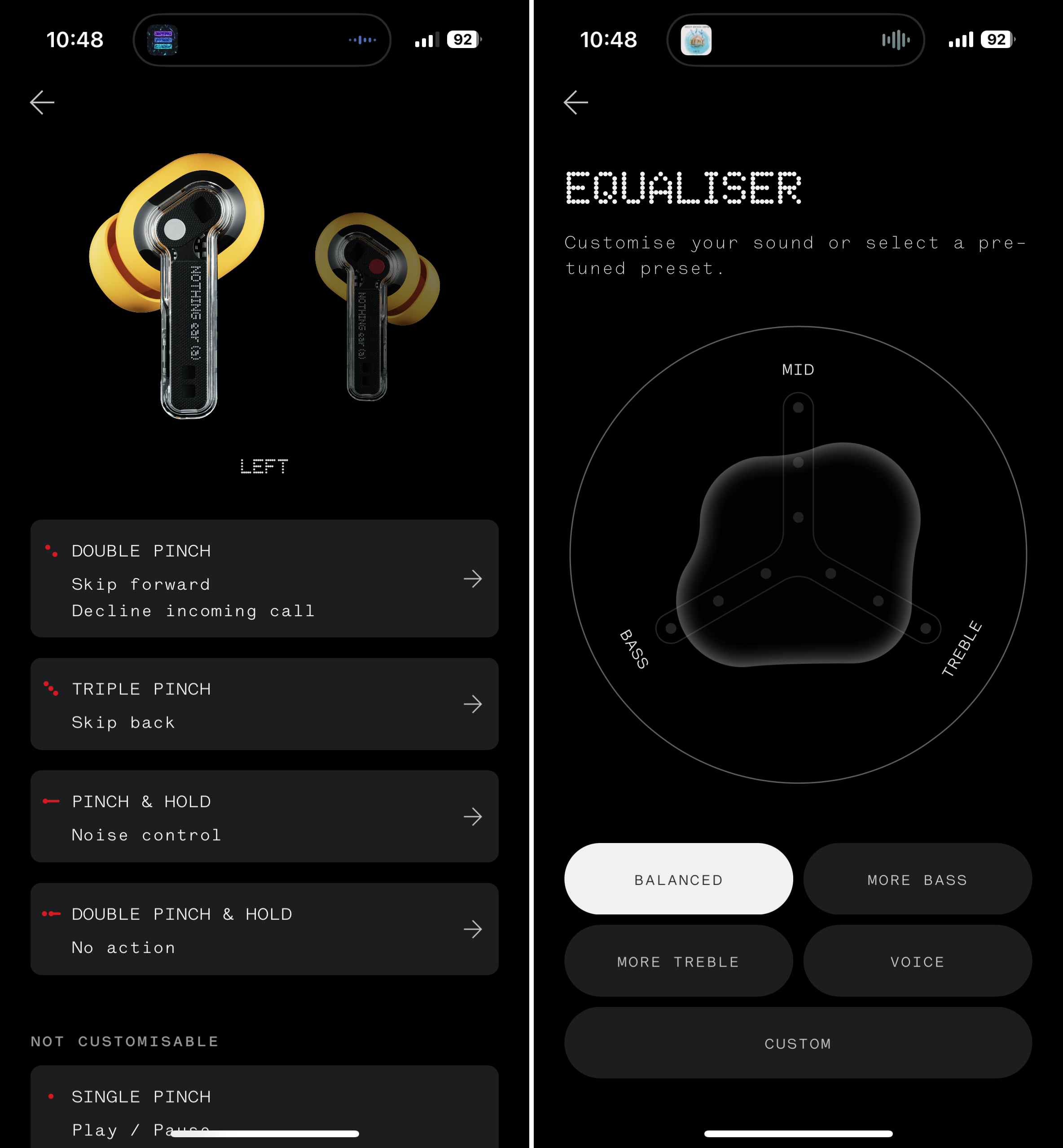 Nothing X alkalmaz&aacute;s