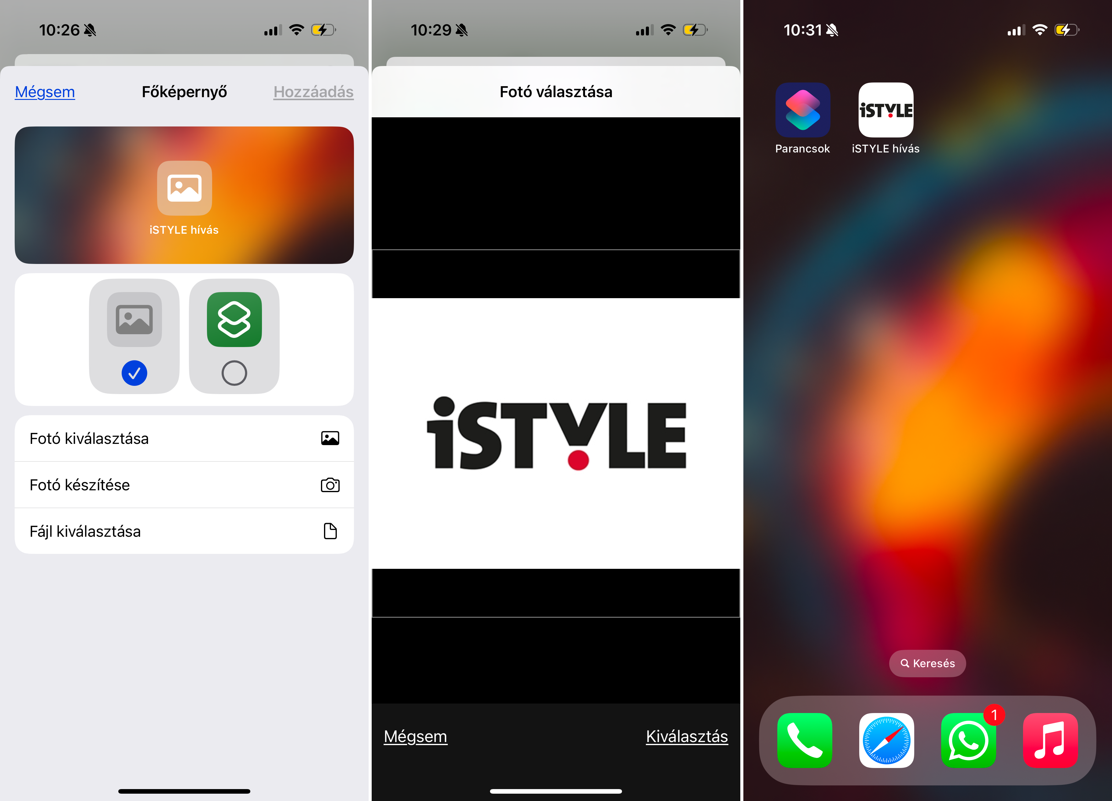 Gyorshívás létrehozása iPhone-on Gyorshívás létrehozása iPhone-on