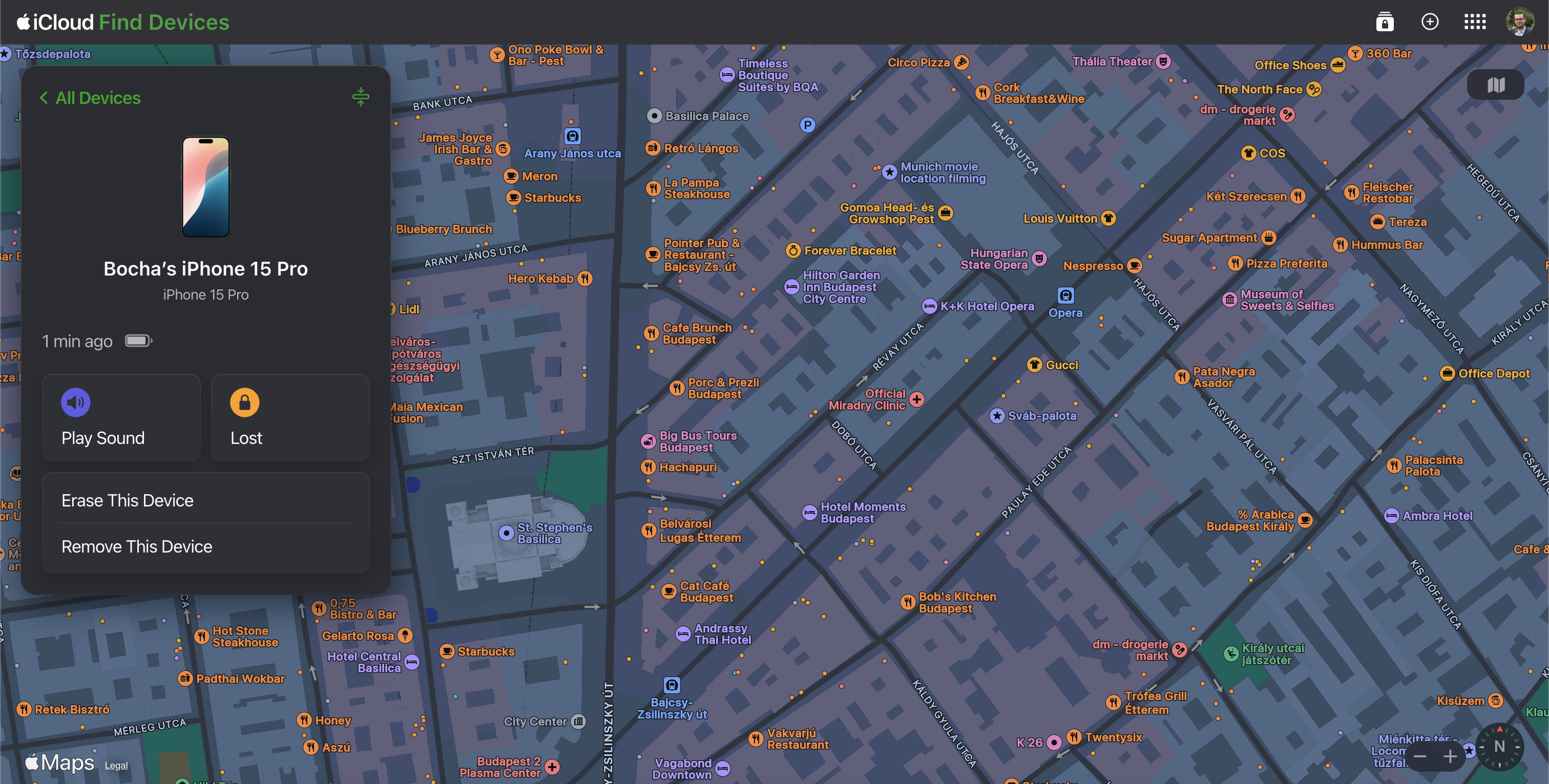 iPhone gy&aacute;ri vissza&aacute;ll&iacute;t&aacute;sa iCloudb&oacute;l