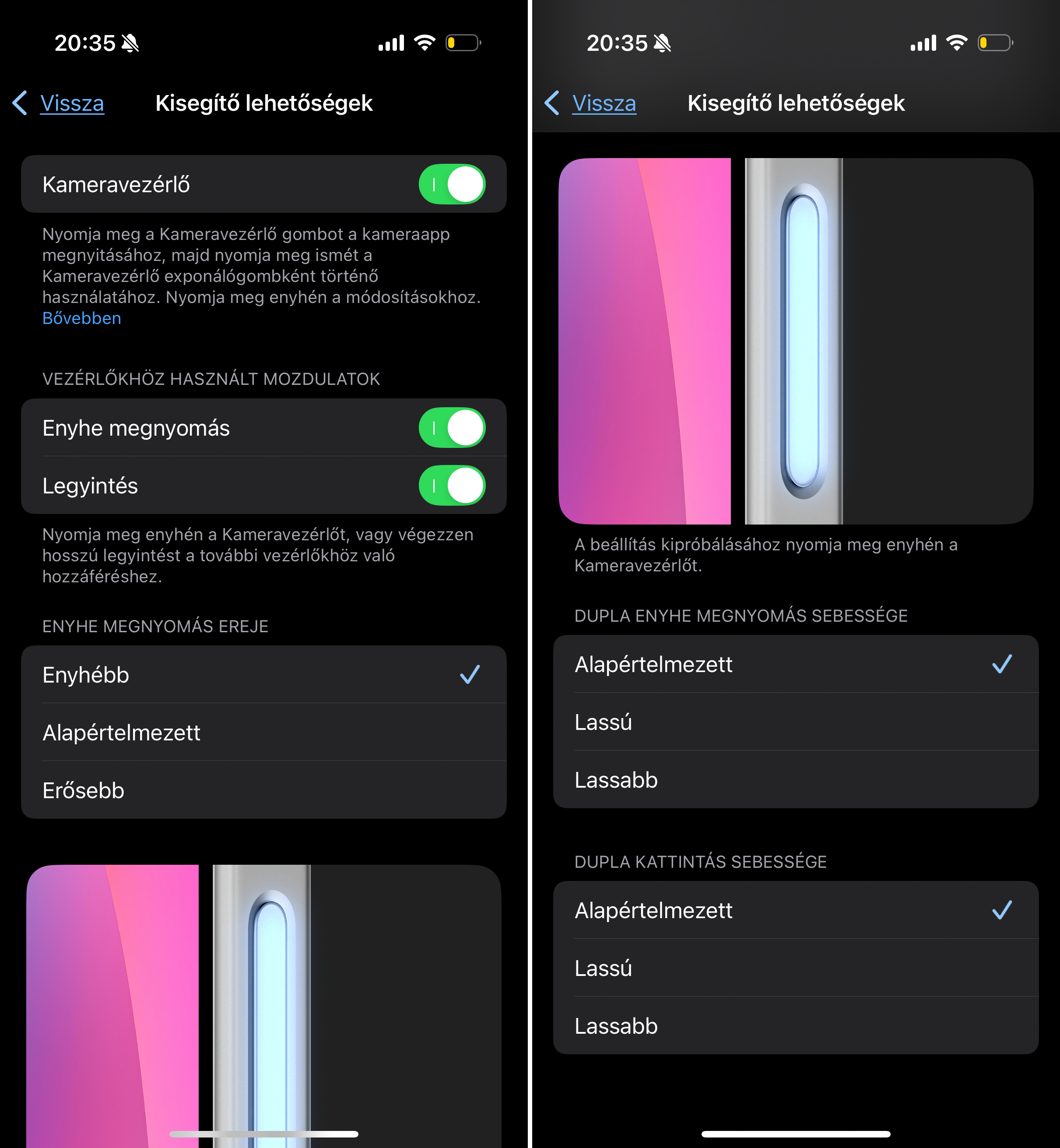 Kameravezérlő beállítása iPhone 16 készülékeken tipp és trükk Kameravezérlő beállítása iPhone 16 készülékeken tipp és trükk