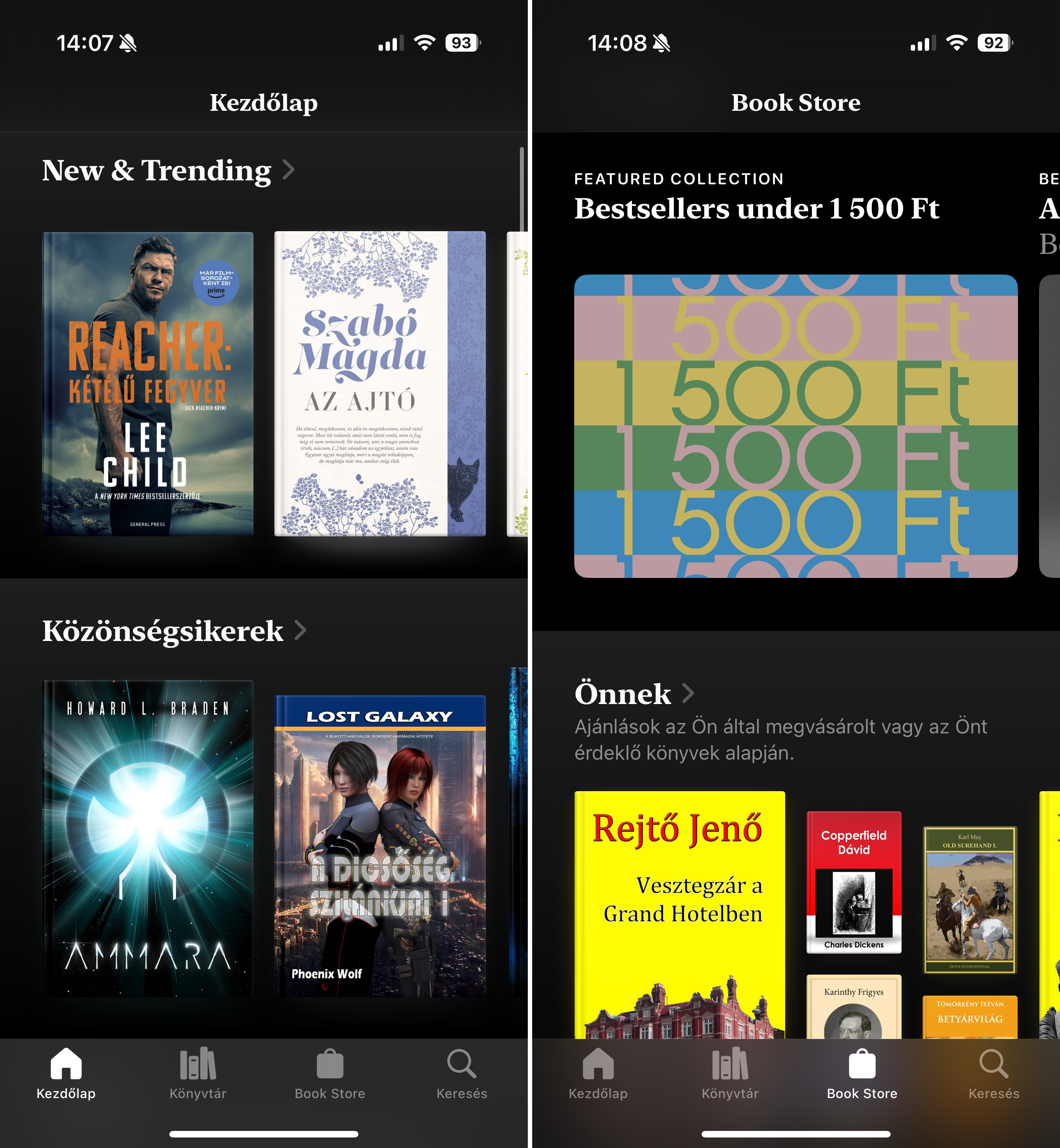 Apple K&ouml;nyvek iPhone-on