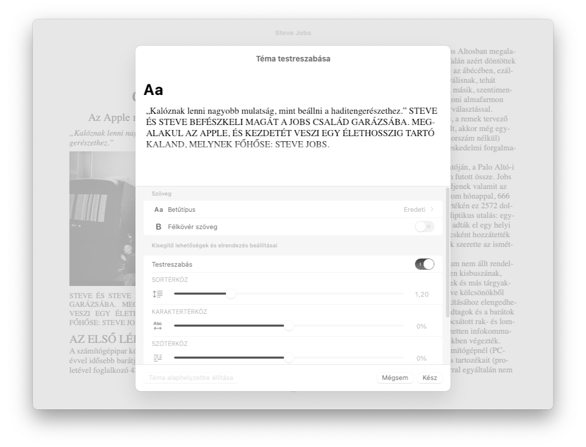 Apple K&ouml;nyvek be&aacute;ll&iacute;t&aacute;sa