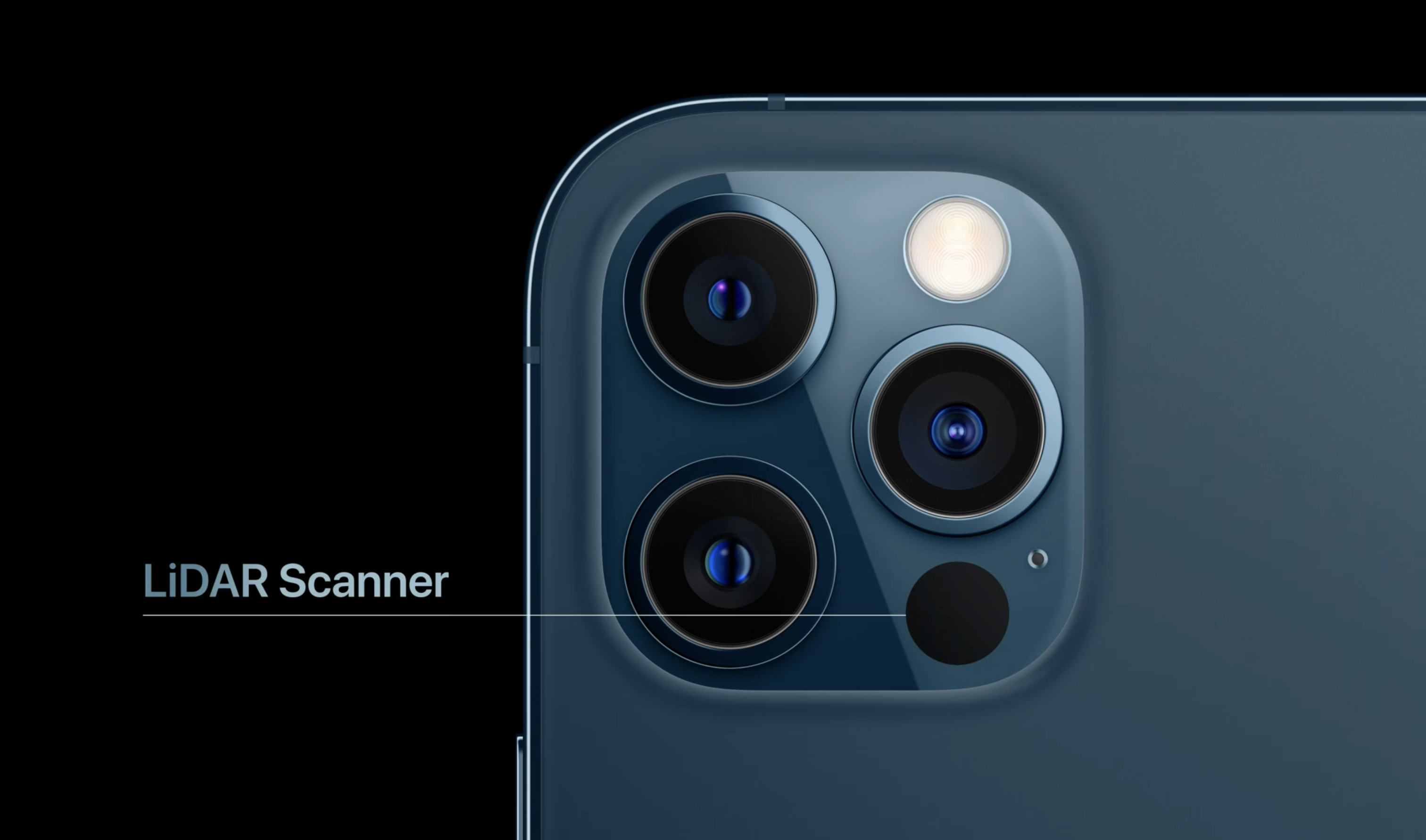 LiDAR szenzor az iPhone 12 Pro h&aacute;toldal&aacute;n