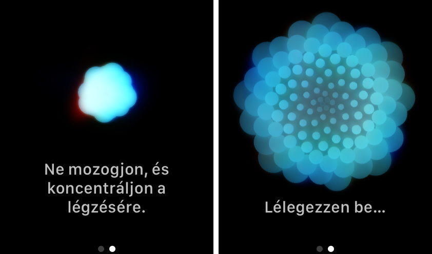 Légzésgyakorlat Apple Watch segítségével Légzésgyakorlat Apple Watch segítségével
