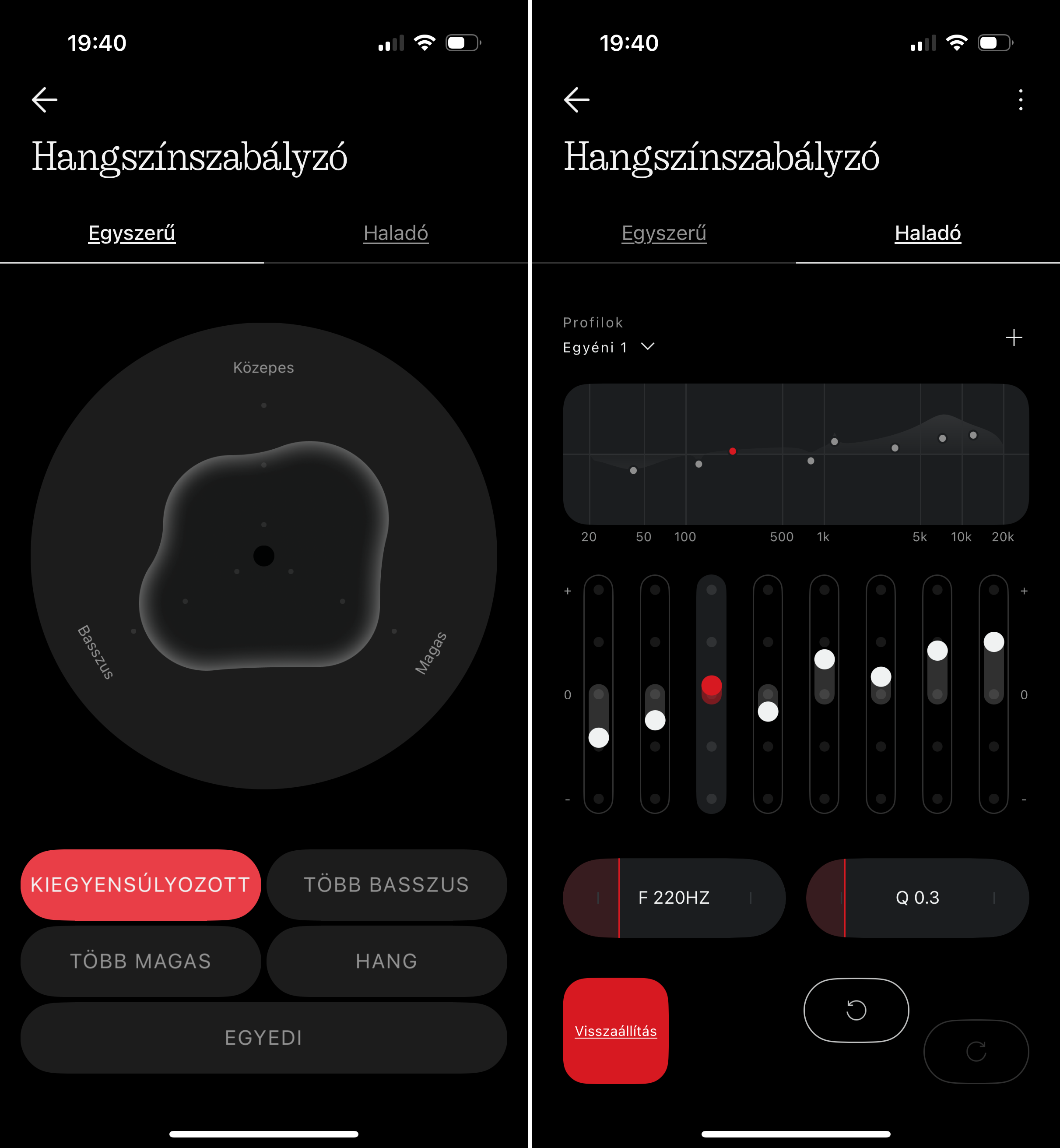 Hangsz&iacute;nszab&aacute;lyz&aacute;s a Nothing Headphone (1) fejhallgat&oacute;n&aacute;l